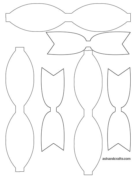 Bow Cut Out Template