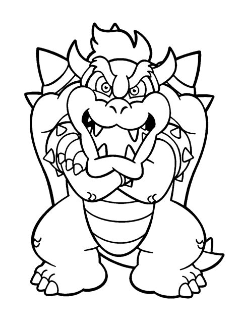 Bowser Printable Mario Coloring Pages