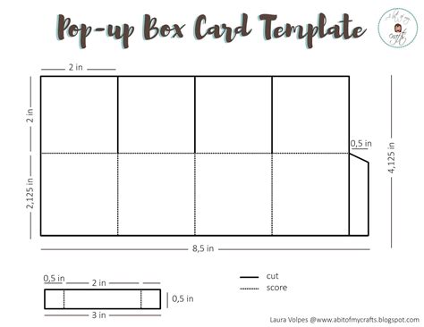 Box With A Parallel Plane Pop Up Template