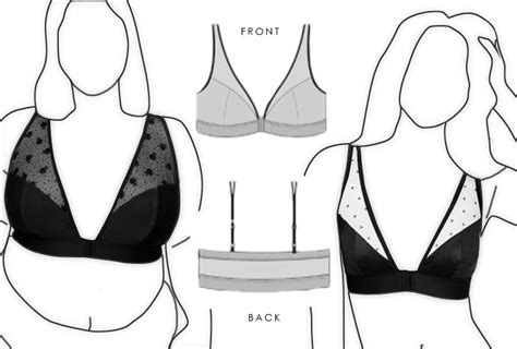 Bra Design Sewing Template