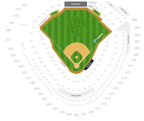 Brewers Stadium Seating Chart