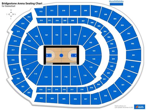 Bridgestone Arena Basketball Seating Chart