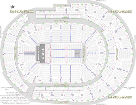 Bridgestone Arena Detailed Seating Chart
