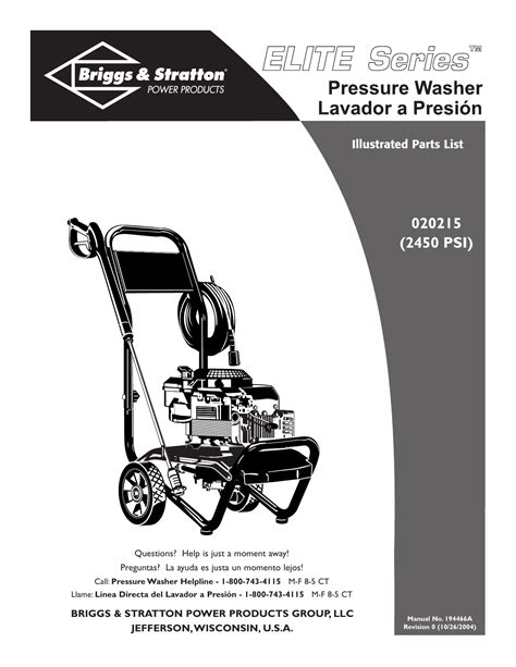 Briggs And Stratton Manual Power Washer