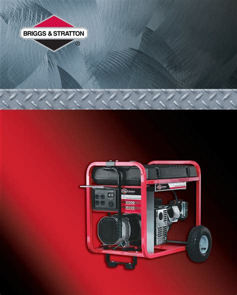 Briggs Stratton Generator 5500 8500 Service Repair Manual Instant Download