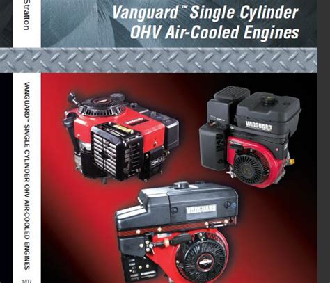 Briggs Stratton Single Cylinder Ohv Air Cooled Engine Service Repair Manual