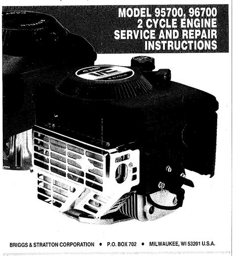 Briggs Stratton Two Cycle Vertical Engine Service Manual