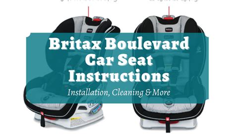 Britax Boulevard Car Seat Instruction Manual