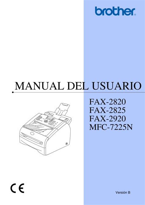 Brother Fax 2820 Fax 2825 Fax 2910 Fax 2920 Mfc 7220 Mfc 7225n Service Manual