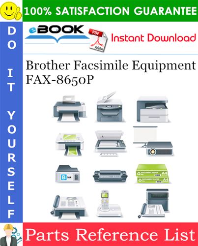 Brother Fax3750 Fax 8650p Mfc7750 Facsimile Equipment Service Repair Manual