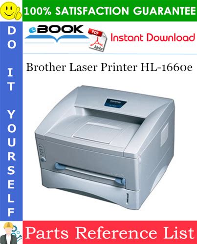 Brother Laser Printer Hl 1660e Parts Reference List Service Repair Manual