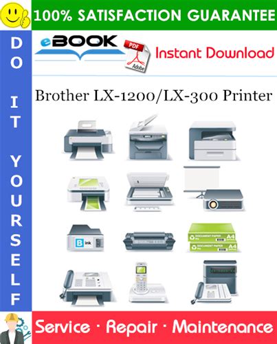 Brother Lx 1200 Lx 300 Printer Service Repair Manual