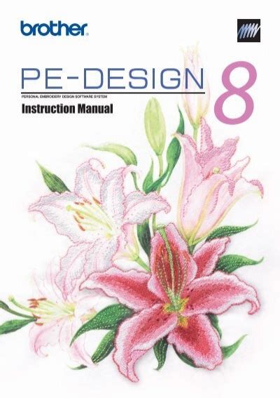 Brother Pe Design 8 Instruction Manual