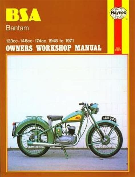 Bsa D7 175cc Bantam Service Repair Manual