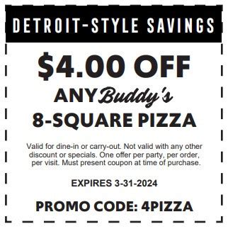 Buddys Coupons Printable