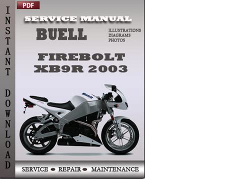 Buell Xb9r Firebolt Service Manual Fsm 2003 2007 Download