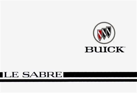 Buick Lesabre 1996 Owners Manual