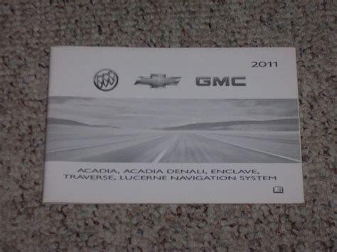 Buick Lucerne Navigation System Manual