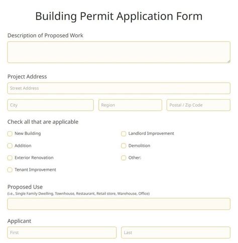 Building Permit Template