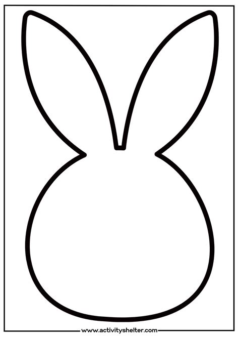 Bunny Face Template Free