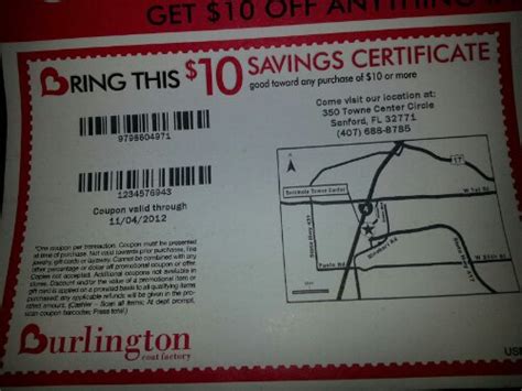 Burlington Printable Coupons