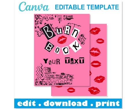 Burn Book Template