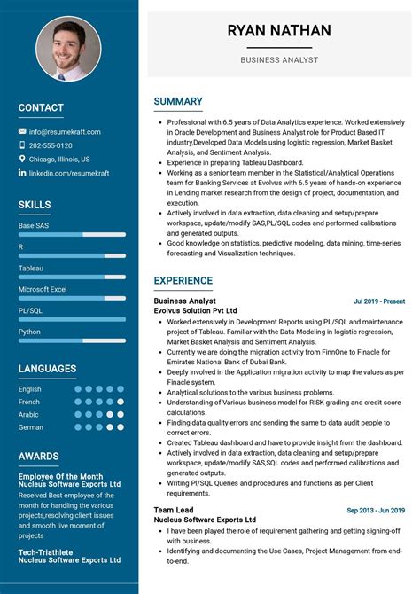 Business Analyst Resume Template