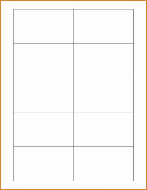 Business Card Template Google Docs