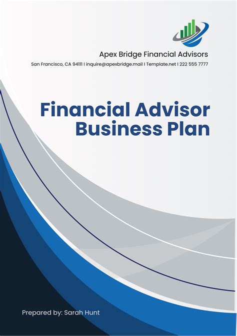 Business Plan Template For Financial Advisor