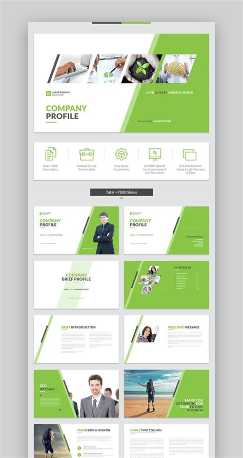 Business Profile Template Ppt
