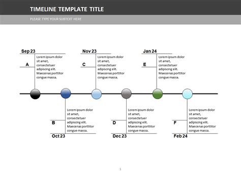 Business Timeline Template Word
