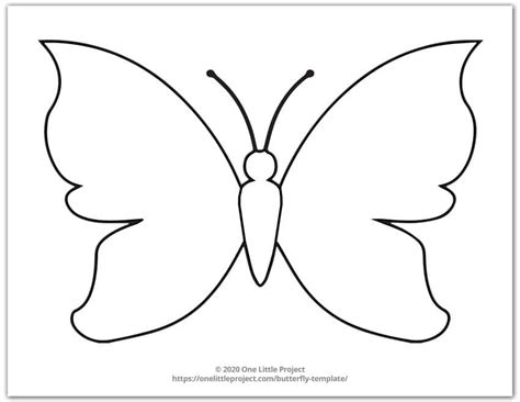 Butterfly Free Template