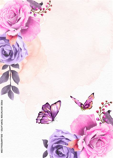 Butterfly Invitations Templates Free