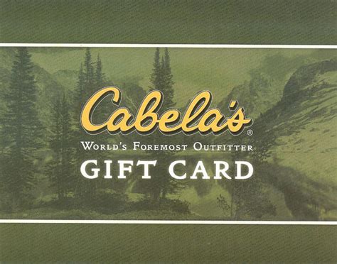 Cabela's Printable Gift Card
