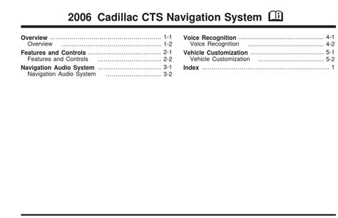 Cadillac Cts Navigation System Manual