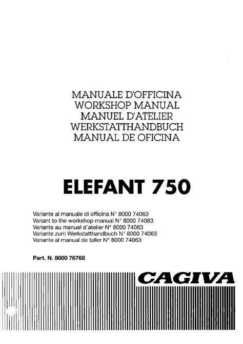 Cagiva Elefant 750 1994 Workshop Repair Service Manual Pdf