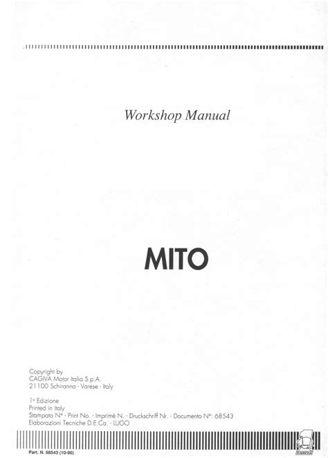 Cagiva Mito 1994 2008 Service Repair Manual