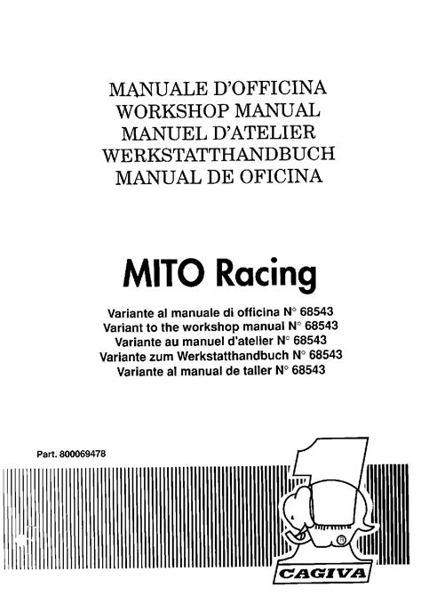 Cagiva Mito Racing 1991 Workshop Repair Service Manual Pdf