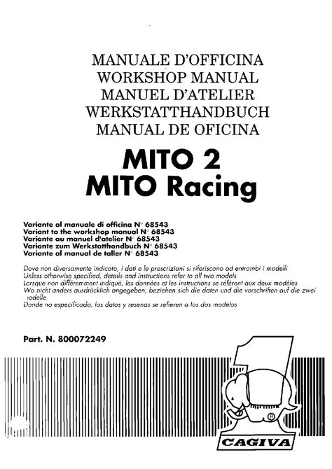 Cagiva Mito2 Mito Racing Workshop Service Repair Manual Download