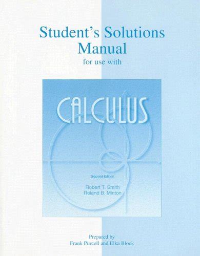 Calculus Smith Minton Solution Manual
