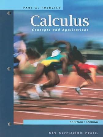 Calculus Solutions Manual Paul Foerster