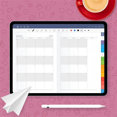 Calendar Template Goodnotes