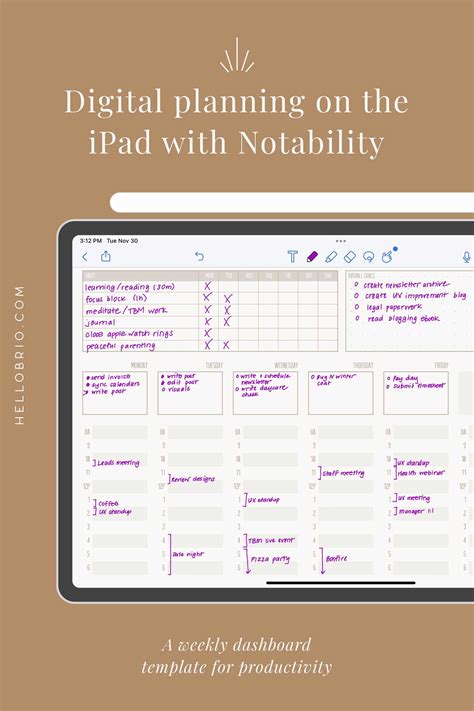 Calendar Template Ipad