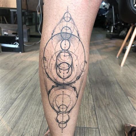 Calf Tattoo Template