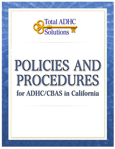 California Manual Policies Procedures