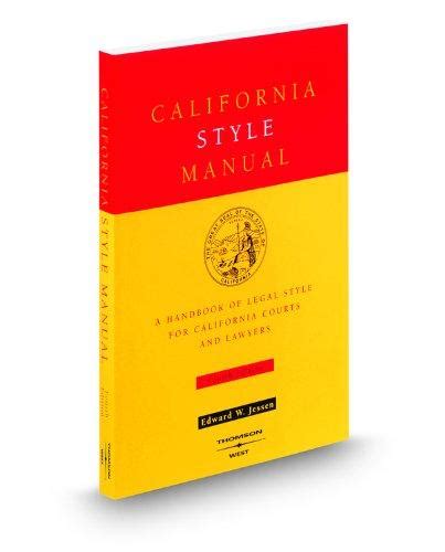 California Style Manual Vs Blue Book