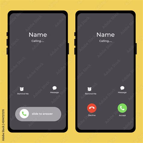 Calling Screen Template