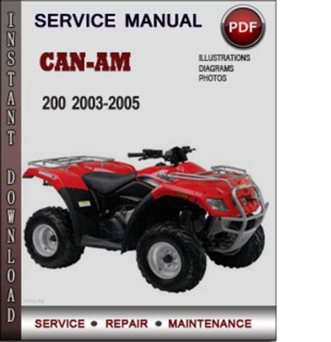 Can Am 200 2003 2005 Service Repair Manual