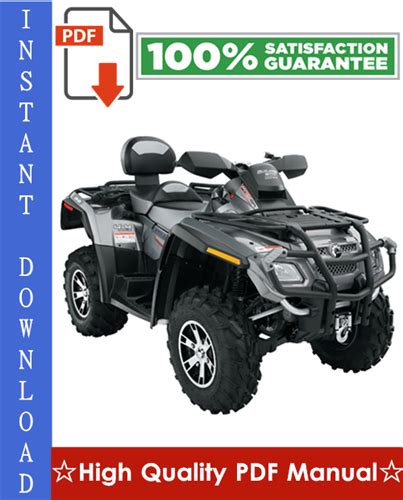 Can Am Outlander 500 Xt Workshop Service Repair Manual Pdf