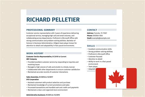 Canadian Cv Template